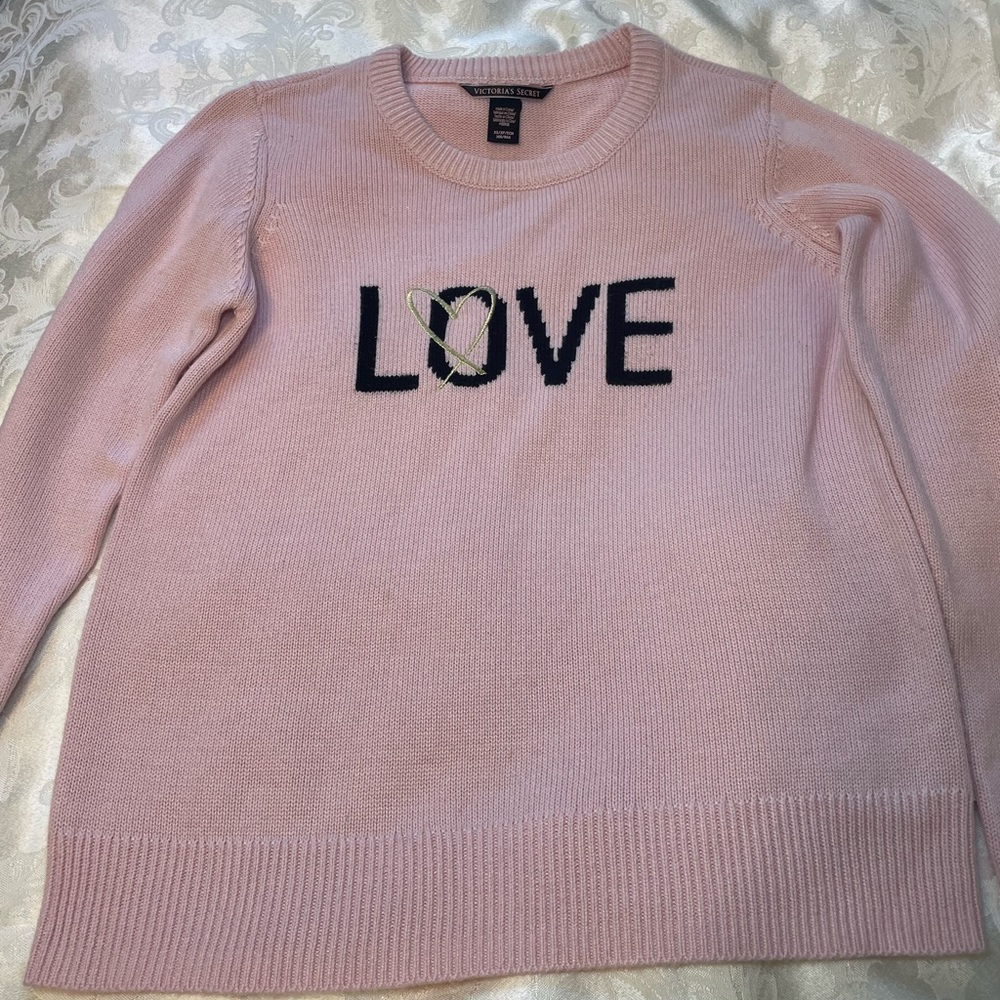Victoria’s Secret Cozy Soft Angel Sweater in Pink Love Cashmere blend XS